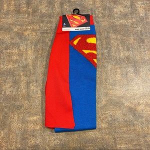 NWT Superman Knee High Cape Socks